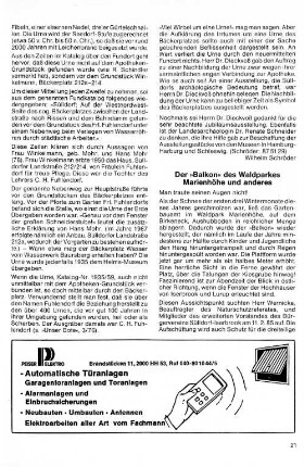Der "Balkon" des Waldparkes Marienhöhe und anderes