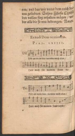 Exaudi Deus orationem. Psal. LXIIII.