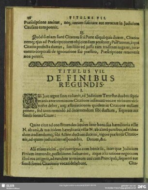 Titulus VII. De Finibus Regundis