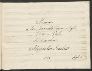 Miserere; V (5), strings, bc; c-Moll; PoeS 17