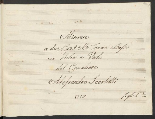 Miserere; V (5), strings, bc; c-Moll; PoeS 17