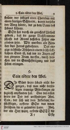 5. Cain tödtet den Abel