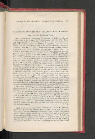 Electrical, Distribution, Traction And Lightning.