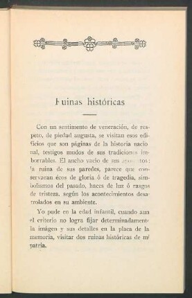 Ruinas históricas