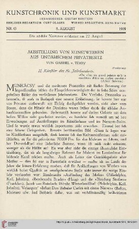 Nr. 43 (8. August 1919)