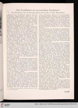 43: Die Freiflächen im neuzeitlichen Stadtplan