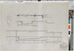 Rüthen (Rüthen) Staatliches Aufbaugymnasium Leerschwimmbecken Schnitte 1964 1 : 50 59 x 85 Staatshochbauamt Soest