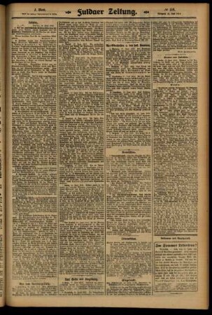 Zweite Ausgabe vom Mittwoch, den 18. Juni 1913.