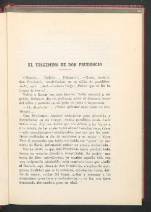 El trigémino de don Prudencio