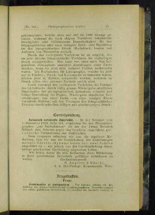 Correspondenz
