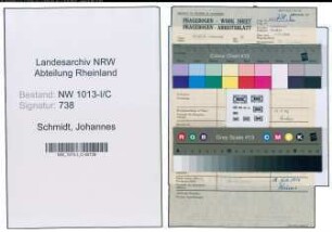 Entnazifizierung Johannes Schmidt , geb. (Autoschlosser)