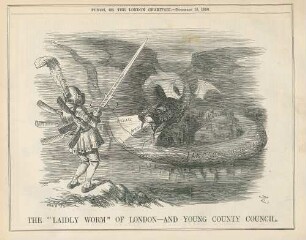 Thew "laidly worm" of London - and young county council
