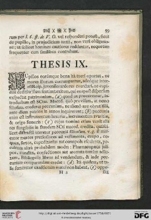Thesis IX