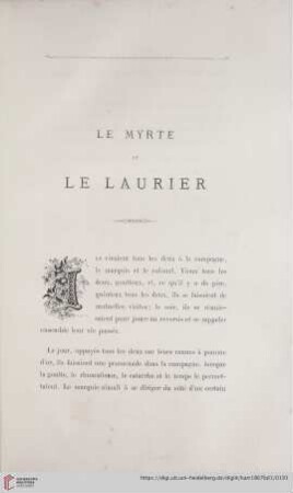 Le Myrte et Le Laurier