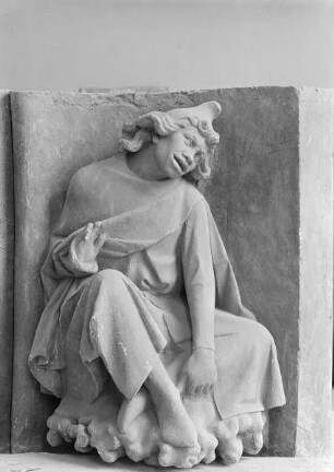 Archivoltenfigur eines Propheten von der Rosenarchivolte des südlichen Querhauses der Kathedrale Notre-Dame zu Reims