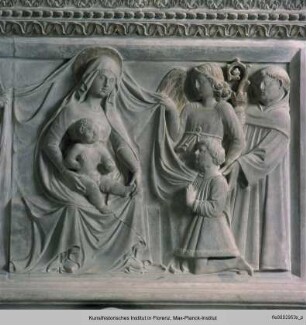 Grabmal des Cristoforo Caetani : Thronende Madonna mit Heiligen und Stifter