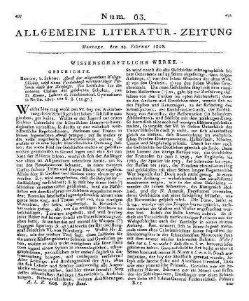 [Schmid, C. W. F.]: Kleine Bruchstücke zum Versuch einer Gelehrtengeschichte von gebohrnen Marienbergern. Ein Beytrag zur Stadtgeschichte von Marienberg im sächsischen Erzgebirge. Freiberg: Craz & Gerlach 1806