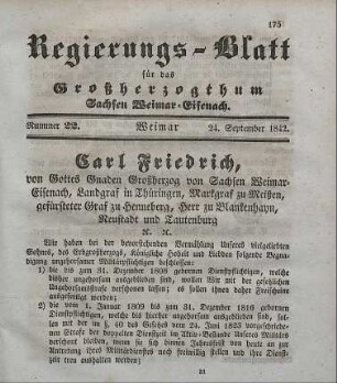 Nr. 22 : 24. September 1842