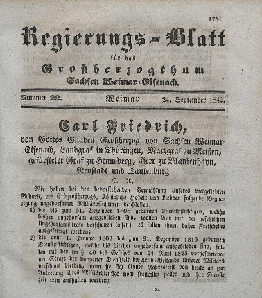 Nr. 22 : 24. September 1842