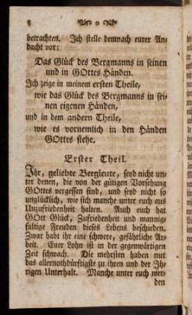 8-18, Ihr, geliebte Bergleute, seyd nicht unter ...