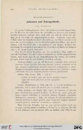 Neunter Abschnitt: Anbauten und Nebengebäude