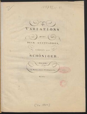 Variations pour Deux Guittarres