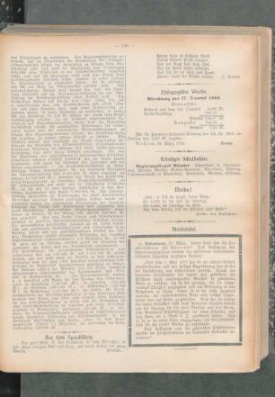 Pädagogische Woche : Abrechnung pro IV. Quartal 1909
