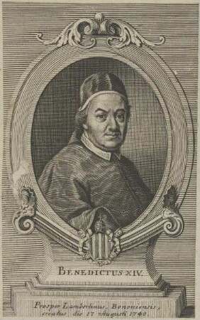 Bildnis von Papst Benedictus XIV.