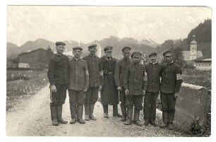 o.Nr.: Kriegsgefangene in Sachrang (Lkr. Rosenheim) (mit Zensurvermerk 27.06.1916)