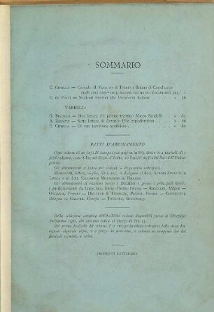 Archivio storico per Trieste, l'Istria e il Trentino. 4, 4. 1889/95