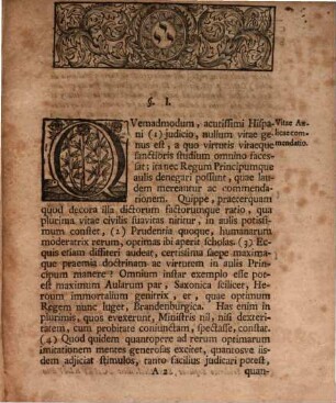De vitae privatae, aut academicae, prae vita aulica, electione