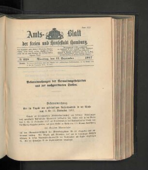 No. 228, 11. September 1917