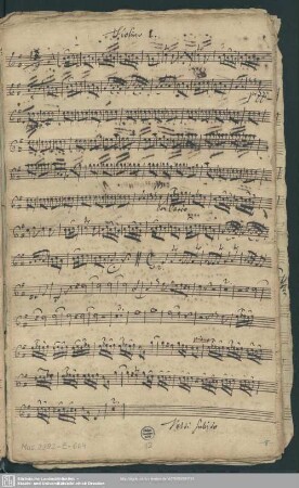 Stimmensatz Opitz: Violino 1.