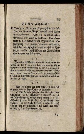 Dritter Abschnitt. - Vierter Abschnitt.
