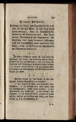 Dritter Abschnitt. - Vierter Abschnitt.
