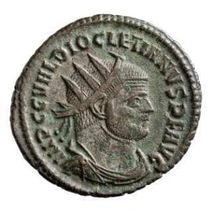 Münze, Antoninian, 292 n. Chr.