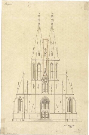 Schmidt, Heinrich von; Flonheim; Ev. Kirche - Ansicht