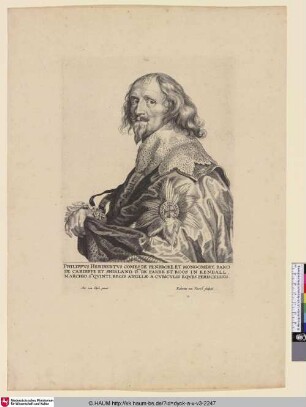 Philippus Heribertus [Porträt des Philip Herbert of Pembroke and Montgomery; Philip Herbert Pembroke, Earl of Montgomery; Portret van Philip Herbert 4e graaf van Pembroke, 1e graaf van Montgomery]