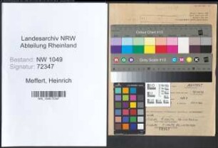 Entnazifizierung Heinrich Meffert , geb. 24.01.1909 (Polizist)