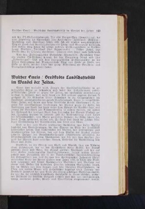 Bredstedts Landschaftsbild im Wandel der Zeiten.