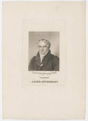 Bildnis des Alex. v. Humboldt