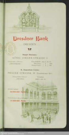 Dresdner Bank : Dresden; [Prospekt]