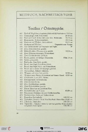 Mittwoch, nachmittags 3 Uhr (Nr. 442-641)