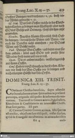 Dominica XIII. Trinit. Evang. Luc. X. 23-37