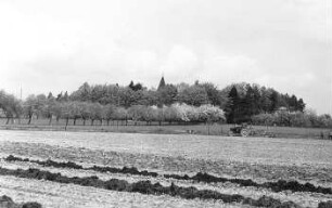 Ottendorf-Okrilla-Cunnersdorf. Blick auf den Windmühlenberg mit der Kirche