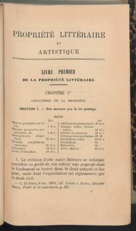 Chapitre Ier. Caractères de la propriété