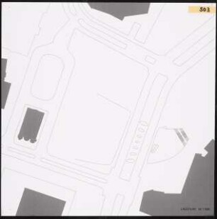Unterquerung der Potsdamer Straße, Berlin Schinkelwettbewerb 2002: Lageplan 1:500
