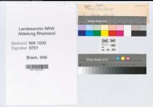 Entnazifizierung Willi Briem, geb. 15.03.1908 ()