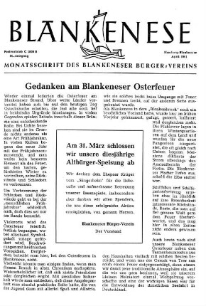 Gedanken am Blankeneser Osterfeuer