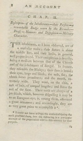 Chap. II. Description of the inhabitants ...